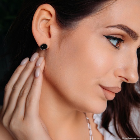 Пусеты Fiore Luna, SSHA 10мм